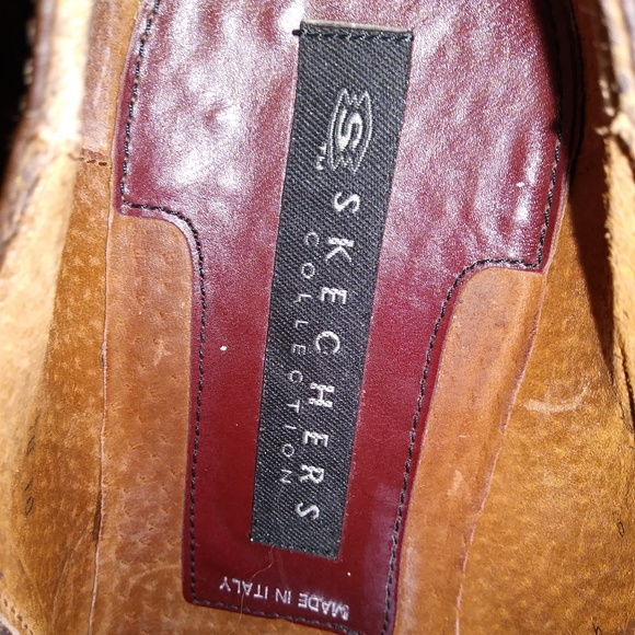 Mens Sketchers Leather loafer - Picture 3 of 5